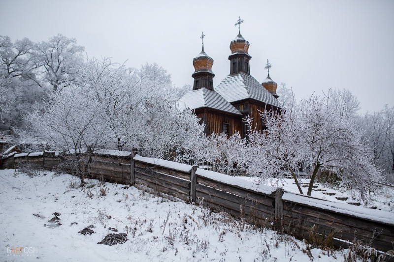 Зима в Пирогово (Київський фотограф Дмитро Бартош)